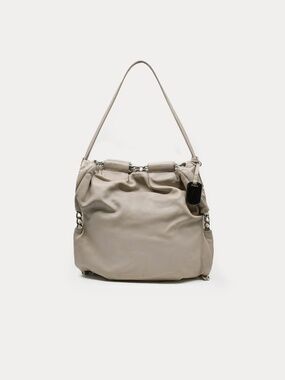 FURLA Smooth Leather Slouchy Hobo Shoulder Bag